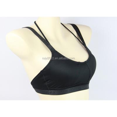 China QUICK DRY Sports Slim Yoga Fitness Bra Cup Tops Sports Bra Backless Wire Free Female Fitness Tank Top Beach Wear for sale