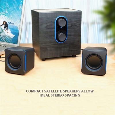 China 2.1 USB DC5V desktop computer speaker with subwoofer ， PC boom Speaker for sale