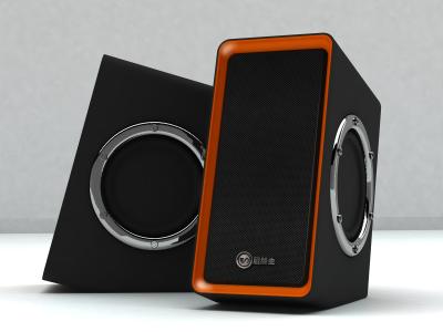 China Steel cover 3D Surround hi fi speaker , computer speakers with subwoofer for sale