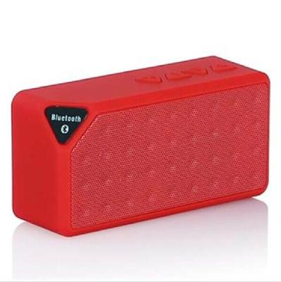 China Red portable NFC small waterproof bluetooth speaker , Smartphone IPhone Aluminum Bluetooth Speaker for sale