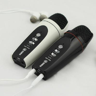 China Pro audio condenser Mobile phone karaoke microphone for recording for sale