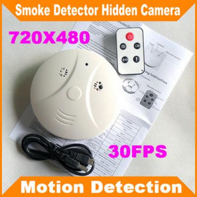 China Remote Control Smoke Detector Covert Spy Camera Pinhole Ceiling DVR W/ Motion Detection for sale