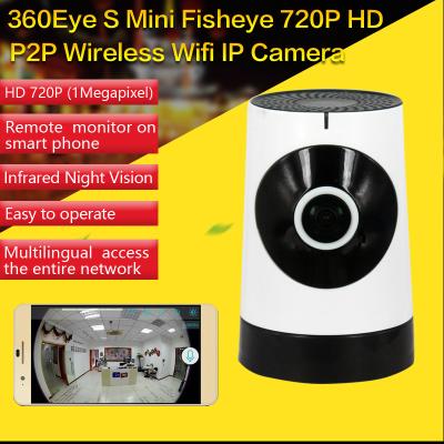 China EC5 720P Fisheye Panorama WIFI P2P IP Camera IR Night Vision CCTV DVR Wireless Remote Surveillance on iOS/Android App for sale