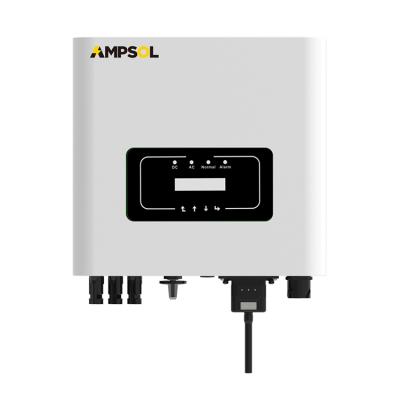 China AMPSOL 220V 8Kw 8000 Watt 8000W Single Phase On Grid Mppt String Solar Inverter 330X410X198.5mm for sale