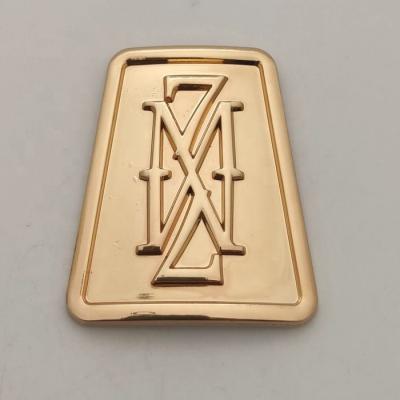 China Zinc ally logo shaped quadrangle outdoor large flat shoe decoration high quality shoe buckle for sale