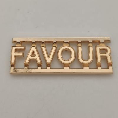 China High level zinc ally FAVOR logo accessories rivet buckle for woman buckle decoration for sale