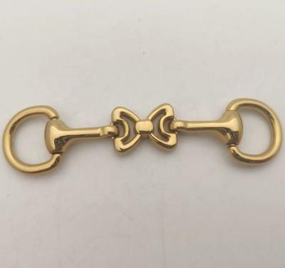 China Zinc Alloy Gold Buckle Bowknot Shoe Accessories Chain For Male Sandal for sale