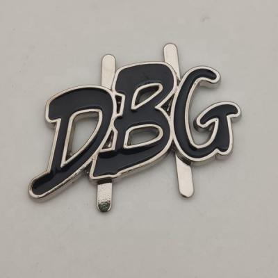 China Zinc Black Ally Logo DBG Sandal Accessory Shoe Buckles For Bag for sale