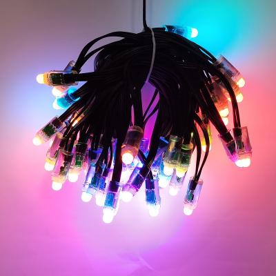 China BLE Color Changing Christmas Lights 5.0/4.2 16.4Ft 33 Multi Colored LED Flickering Fairy Lights App Control LED Christmas Lights For Tree for sale