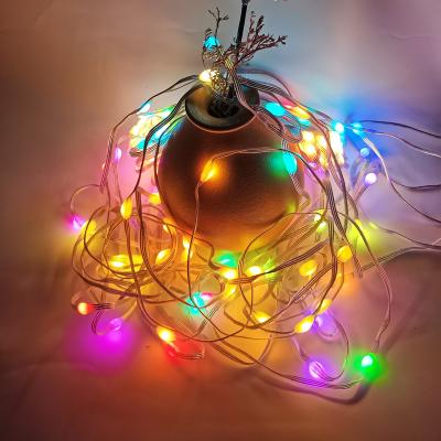 China BLE Stander 5.0/4.2 APP Control RGB Fairy String Lights 33Ft 66 LED Christmas Fairy Lights Color Changing Christmas Firefly Twinkle Lights String for sale