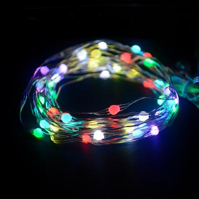 China Alexa Popocolo 33Ft 66 LED Copper Wire Fairy String Lights APP Control Timer Twinkle Firefly Fairy Lights USB Smart Christmas Lights for sale