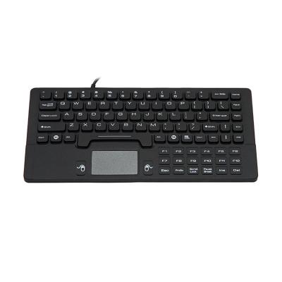 China Washable Waterproof Industrial Computer Keyboard Touchpad Silicone Keyboard for sale