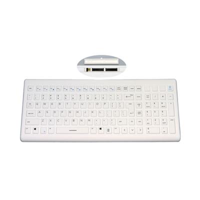 China Computer Keyboard Wireless Silicone Washable Waterproof Industrial Keyboard With Touchpad for sale