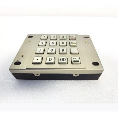 China All Kinds Of KIOSK Machinery 16key PCI Metal Keyboard High Quality Industrial PIN PAD for sale