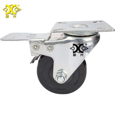 China PIVOT PVC Push Cart Wheels Plate Mount Swivel Caster en venta