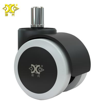 Κίνα High Quality Twin Office Chair Wheel , 2 Inch PU Threaded Stem Caster For Office Chair προς πώληση