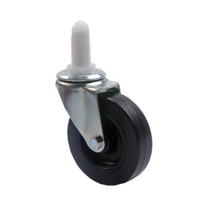 China Lightweight Casters With Plastic Inserts Industrial Spinning Wheel Threaded Stem Caster Wheels for sale