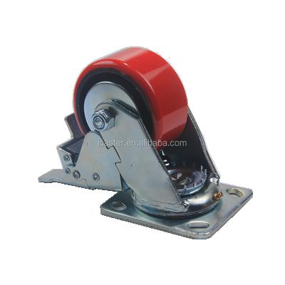 China Industrial Conveyor Trolley Swivel Rod Light Duty Casters With Brake Caster Wheels for sale