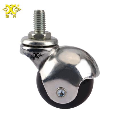 China PIVOT Ball Rubber Small Bearing Casters For Furniture for sale