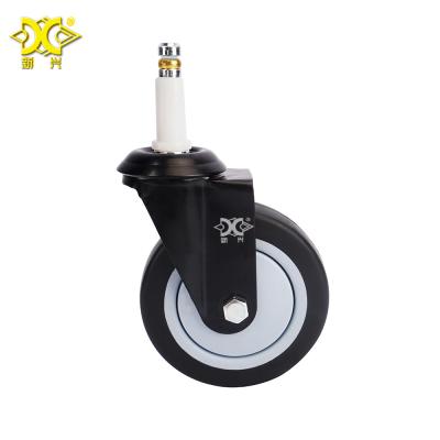 Κίνα SWIVEL Vintage Industrial Rubber Screw Stem Casters Very Silent προς πώληση