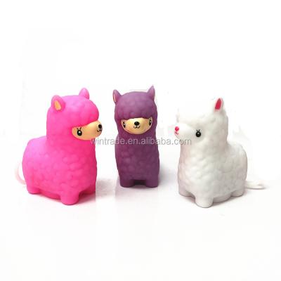 China Used for bath toy & Promotion Gifts Novelty Promotion Wind Walking Trembling Llama Animal Traction Ring Toy for sale