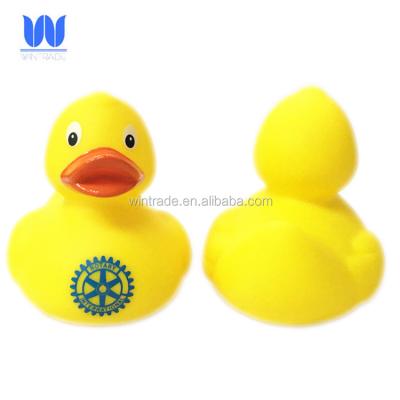 China Bath Toy Rotary Club Rubber Duck Event Weighted Racing Duck Numbered for sale