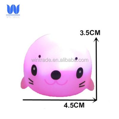 China Used for bath toy & Promotion Gifts Children Loved Small Led Sea Lion Capsule Toy For Vending Machine for sale