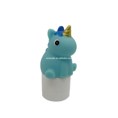 China Children's Toy Unicorn Cartoon LED Light Flashing Stamp For Kids for sale