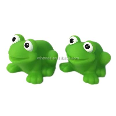 China Bath Toy Phthalate Free Soft Rubber Frog Squeeze Squirt Toy For Bathub Play for sale