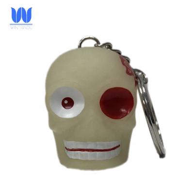 China Used For Promotion Gifts Glow In The Dark Halloween Toy Custom PVC Key Chain for sale