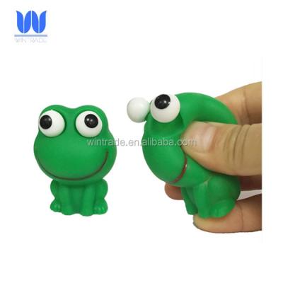 China Cartoon Toy New Easter Plastic Toy Squeeze Pop Eyes Frog Shape Animal for sale