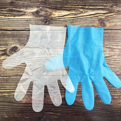 China Food/Examination Cleaning Use Disposable Factory Polyethylene Tape Transparent Gloves for sale