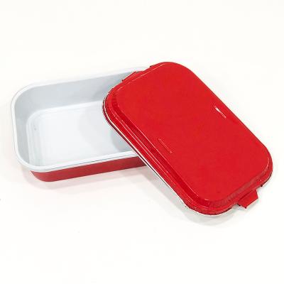 China Eco-friendly Disposable Food Grade High Quality Aluminum Food Container For Airline Use for sale