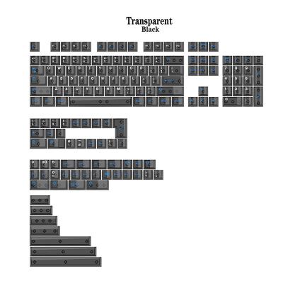 China Transparent Material Inscribing Cherry 154 Keys PC Keycaps PC Keycaps Material Custom For Cherry Key Cap Mechanical Keyboard for sale