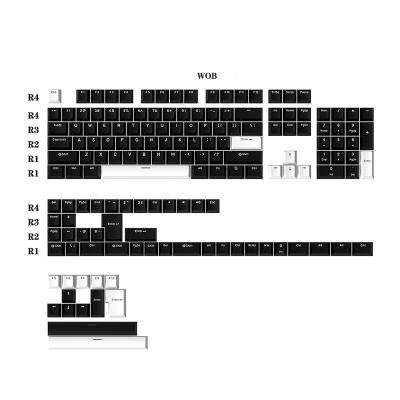 China custom pbt material pbt keycap 154 ​​key cap oem keycap profile doubleshot gmk keycaps for new mechanical gaming keyboard for sale