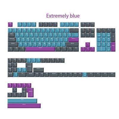 China Hot Selling PBT Classic and Custom PBT Cap OEM/ODM 153keys Extremely Blue Keycap for Mechanical Keyboard Keycaps for sale