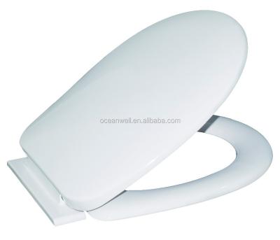 China Slow-end Toilet Seats European Waist WC Toilet Seat Cover With Soft Close Hinge Made In China for sale