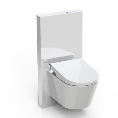 China Lowest Price Concealed Bathroom Toilet Water Tank System Toilet Penumatic Flush Glass Tank for sale