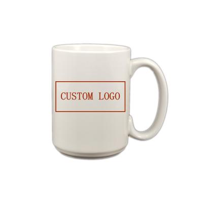 China Large Capacity Sustainable 16oz Italian Ceramic Coffee Mugs Customized Logo Stoneware Mug Ceramic Coffee Mug With Custom Logo Printed for sale