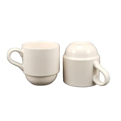 China Sustainable Modern Custom Design 6.5 Ounce Coffee Mug Ceramic Coffee Mug Set Of 2 for sale