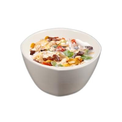 China Reusable Hot Sale Serving Reusable 4.6 inch 14 oz rice salad bowl soup bowl white porcelain oatmeals cereal bowl for sale