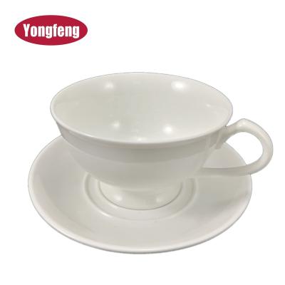 China Cheap Viable Chinese Hot Style Good Quality Factory Sale Single White Whole Tea Cups And Dishes for sale