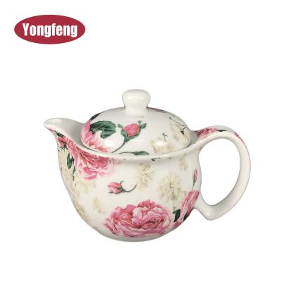 China Japanese style series viable classic printing ceramic cheap ceramic teapot with tea cups for sale