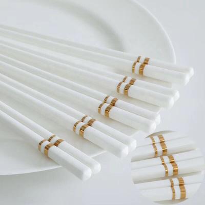 China Slap-Sustainable Daily-use Entryway Lux Luxury Gold Custom Design Chinese Tableware Utensil Sticks Chopstick for sale