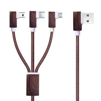 China MP3/MP4 Player Wooden Hemp Rope Weaving Cable Cool Power Usb Charging Cable Usb To Usb C Charging Cable for sale