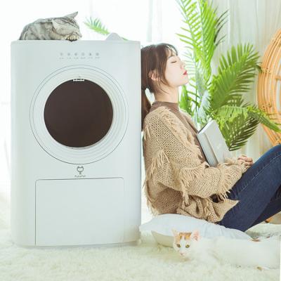 China Wholesale Stocked Quality Pet Supplies Pet Cat Litter Box OEM Trash Bin For Cats Cat Sand Box for sale