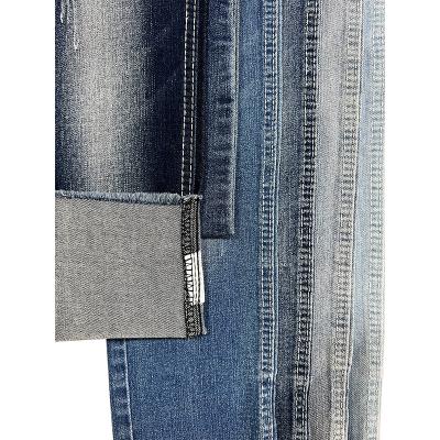 China Black And Blue Lycra Spandex Jeans Cotton Denim Fabrics Cotton Denim Stretch Fabric Breathable Running Woven Rolls for sale