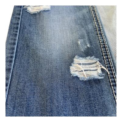 China Breathable lightweight 8oz after washed 3/1 canvas cotton denim fabric like feel per yds for sale