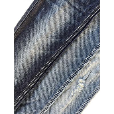 China China Manufacturer Breathable Blue Super Soft Siro Spandex 7oz Woven Stretch A/W Dobby Denim Fabric Spinning Stock For Sale for sale