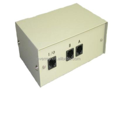 China Port Network 2 Data RJ45 Switch Box (6070) for sale